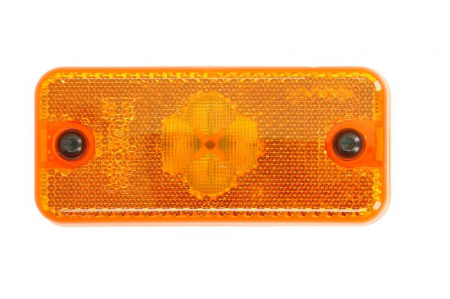 Reflector - Reflector dreptunghiular portocaliu 2xLED-24V 110x50x18mm