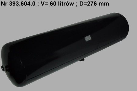 Rezervor - Rezervor aer sistem compresor POLMO diametru 276mm/lungime1110mm/ debit 60dm/3, 3xM22x1, 5 singular, Dublu, partea opusa, drenare M22x1, 5