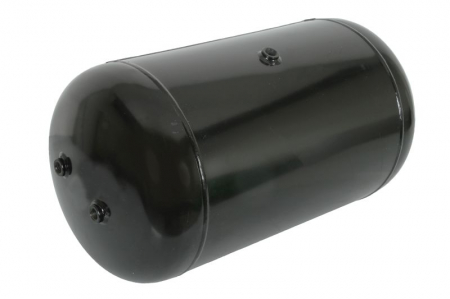 Piese Camioane - Rezervor aer sistem compresor POLMO diametru 396mm/lungime750mm/ debit 80dm/3, 3xM22x1, 5 singular, Dublu, partea opusa, drenare M22x1, 5