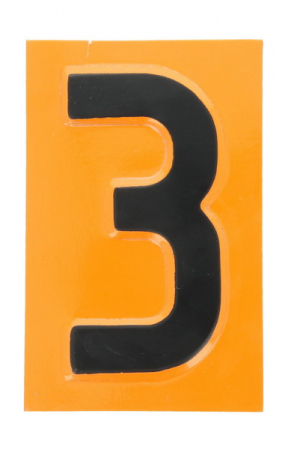 Semn avertizare - Semn avertizare 1 buc, ADR "3” placa numar avertizare