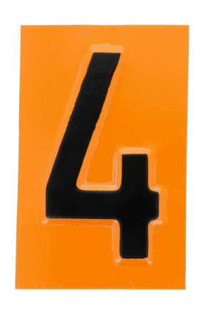 Semn avertizare - Semn avertizare 1 buc, ADR "4” placa numar avertizare