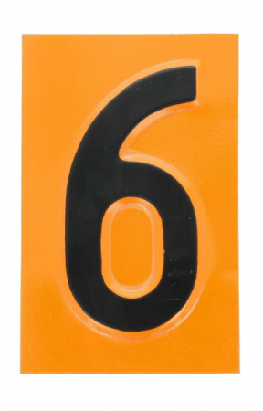 Semn avertizare - Semn avertizare 1 buc, ADR "6” placa numar avertizare