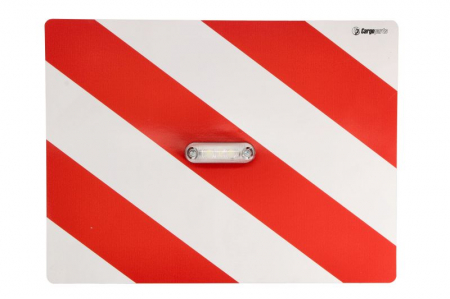 Semn avertizare - Semn avertizare dreapta 1 buc, pentru incarcatura mare; cu lumini LED 300mm x 400mm