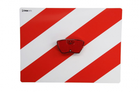 Semn avertizare - Semn avertizare placa informare, vehicule supradimensionate R 1 buc, cu lampa rosie, alimentat cu baterii