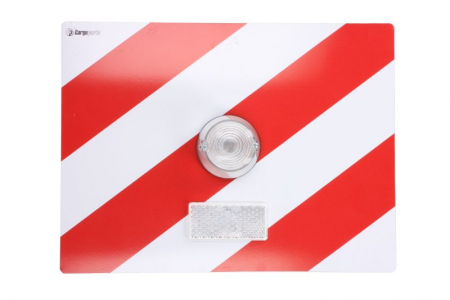 Semn de avertizare - Placa semn avertizare gabarit depasit 1 buc, fata; partea stanga; cu lampa alba 30cm x 40cm