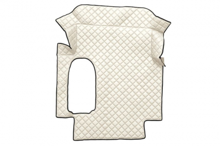 Covorase podea camion - Covor podea camion potrivit MAN tunel central ECO-LEATHER, 1 bucata (material - eco-piele, culoare - bej, cabina lata 250 cm) potrivit MAN TGA dupa 1999