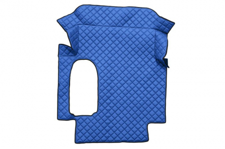 Covorase podea camion - Covor podea camion potrivit MAN tunel central ECO-LEATHER, 1 bucata (material - eco-piele, culoare - albastru, cabina lata 250 cm) potrivit MAN TGA dupa 1999