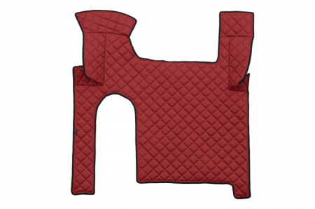 Set covor podea camion potrivit MAN ECO-LEATHER, set 3 buc. (material - eco-piele, culoare - rosu, pentru transmisie manuala) potrivit MAN TGX [2]