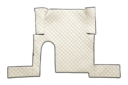 Set covor podea camion potrivit MAN un sertar, ECO-LEATHER, set 3 buc. (material - eco-piele, culoare - bej, pentru transmisie manuala) potrivit MAN TGX [2]