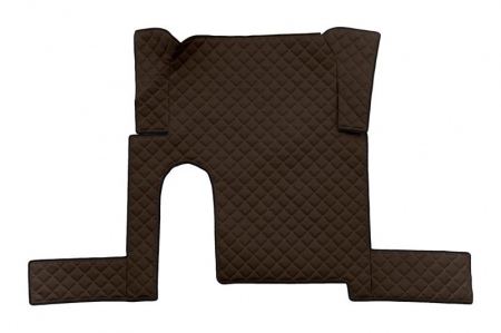 Set covor podea camion potrivit MAN un sertar, ECO-LEATHER, set 3 buc. (material - eco-piele, culoare - maro, pentru transmisie manuala) potrivit MAN TGX I 0 [2]
