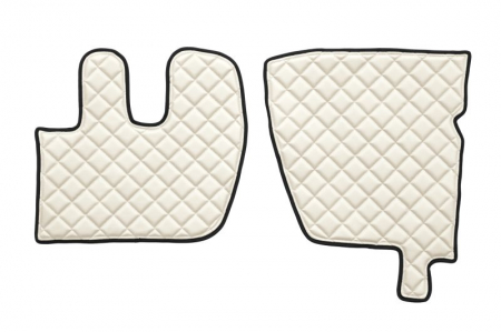 Set covor podea camion potrivit Renault ECO-LEATHER, set 3 buc. (material - eco-piele, culoare - bej) potrivit Renault Truck PREMIUM 2 dupa 2005 [1]
