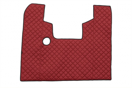 Set covor podea camion potrivit Scania ECO-LEATHER, set 3 buc. (material - eco-piele, culoare - rosu, pentru transmisie manuala) potrivit SCANIA 4 [2]