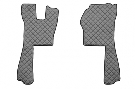Set covor podea camion potrivit Scania ECO-LEATHER, set 5 buc (material - eco-piele, culoare - gri, transmisie automata) potrivit SCANIA P,G,R,T dupa 2004 [1]