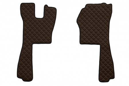 Set covor podea camion potrivit Scania ECO-LEATHER, set 5 buc (material - eco-piele, culoare - maro, transmisie automata) potrivit SCANIA P,G,R,T dupa 2004 [1]