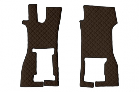 Set covor podea camion potrivit Scania scaun pasager convertibil, ECO-LEATHER, set 4 bucati (material - eco-piele, culoare - maro) potrivit SCANIA L,P,G dupa 2016 [1]