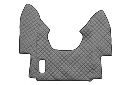 Covorase podea camion - Covor podea camion potrivit DAF tunel central ECO-LEATHER, 1 bucata (material - eco-piele, culoare - gri, transmisie automata) potrivit DAF 95 XF 1997-2012