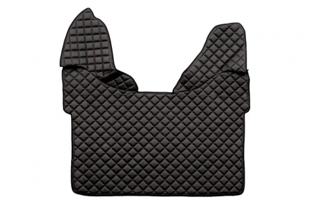 Set covorase podea camion potrivit DAF ECO-LEATHER, set 3 buc. (material - eco-piele, culoare - negru/rosu, transmisie automata) potrivit DAF XF 105 dupa 2012 [2]