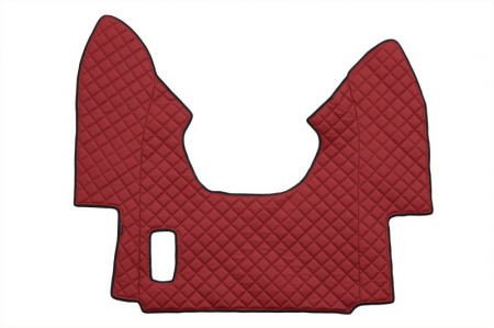 Covorase podea camion - Covor podea camion potrivit DAF tunel central ECO-LEATHER, 1 bucata (material - eco-piele, culoare - rosu, transmisie automata) potrivit DAF 95 XF 1997-2012
