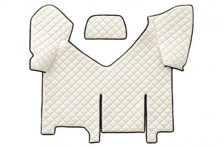 Set covorase podea camion potrivit Iveco versiune cu frigider, ECO-LEATHER, set 4 bucati (material - eco-piele, culoare - bej, transmisie automata)  [2]