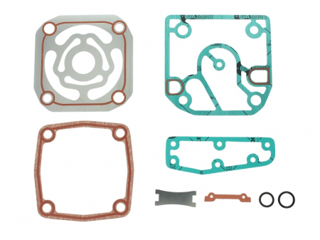 Piese Camioane - Set reparatie compresor MERCEDES; WABCO (Potriveste 411 303 600 0; 411 303 619 0; 541 130 30 02; 541 130 35 19; 541 130 37 19; siguranta; valve) MERCEDES ACTROS; AXOR