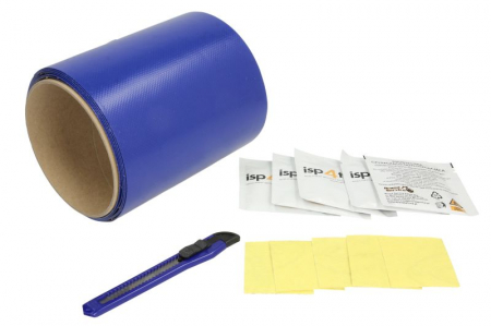 Set reparatie - Set reparatie prelata blue, contine 5x hartie abraziva, 5x servetele degresare manual instructiuni, banda H-Plast Roll, 220x14cm
