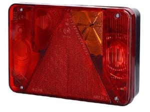 Stopuri - Stop lampa spate dreapta (12/24V, cu semnalizare, cu lampa ceata, cu lumina stop, lumina parcare, reflector triunghiular, cu cablu)
