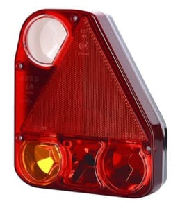 Stopuri - Stop lampa spate dreapta (12/24V, cu semnalizare, lumina marsalier, cu lumina stop, lumina parcare, reflector triunghiular, cu cablu;fara soclu)