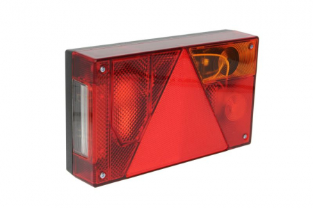 Stopuri - Stop lampa spate dreapta MULTIPOINT I cu bulb deschis 12/24V, semnalizator, anti-Proiectoare ceata, lampa stop, lumina parcare, triunghi reflector, 5 pini soclu, fara bulb