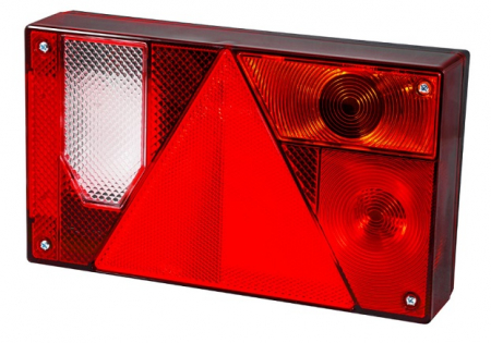 Stopuri - Stop lampa spate dreapta MULTIPOINT I cu bulb deschis 12/24V, semnalizator, lumini marsarier, lampa stop, lumina parcare, triunghi reflector, cu fire fara bulb