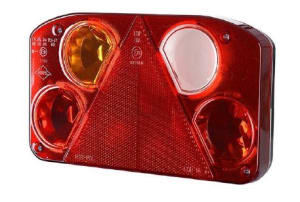 Stopuri - Stop lampa spate stanga (12V, cu semnalizare, cu lampa ceata, lumina marsalier, cu lumina stop, lumina parcare, reflector triunghiular, cu cablu;fara soclu)