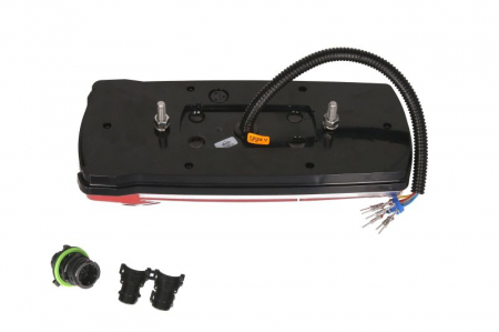 Stop lampa spate stanga CARMEN LED, 12/24V, semnalizator, anti-Proiectoare ceata, lumini marsarier, lampa stop, lumina parcare, reflector, Semnalizator, rosu stop deschis capac soclu 7 pini AMP [1]