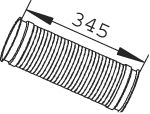 Teava esapament (conectarea, lungime:360mm) potrivit SCANIA P,G,R,T DC11.08-DT12.14 dupa 2004 [1]