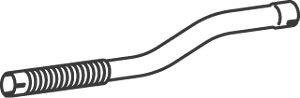 Racord evacuare - Teava esapament (diametru:76mm/72mm, lungime:90mm) potrivit MERCEDES T2/LN1 OM354.902-OM364.921 1986-1994