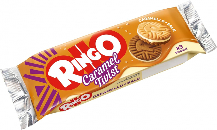 Biscuiti Cu Caramel Sarat Ringo Twist, 165 g [3]