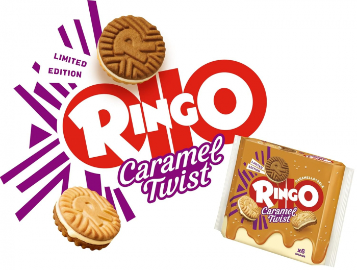 Biscuiti Cu Caramel Sarat Ringo Twist, 165 g [2]