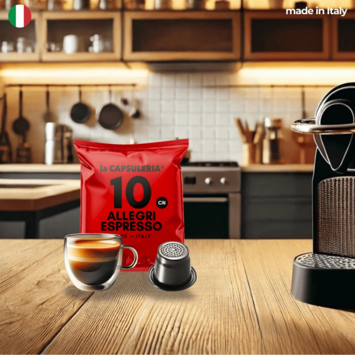 Cafea Allegri Espresso, 100 capsule compatibile Nespresso, La Capsuleria [3]