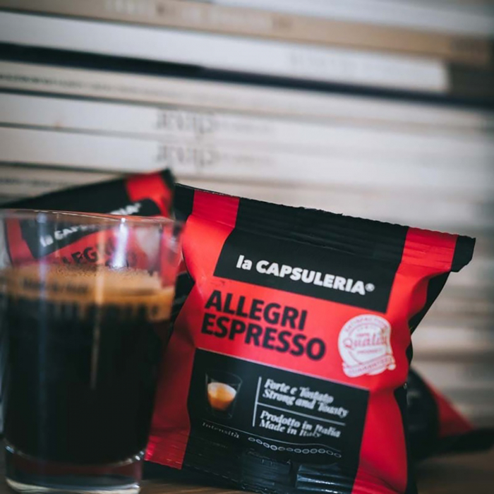 Cafea Allegri Espresso, 100 capsule compatibile Nespresso, La Capsuleria [5]