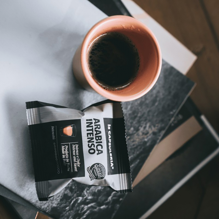 Cafea Arabica Intenso, 100 capsule compatibile Nespresso, La Capsuleria [6]