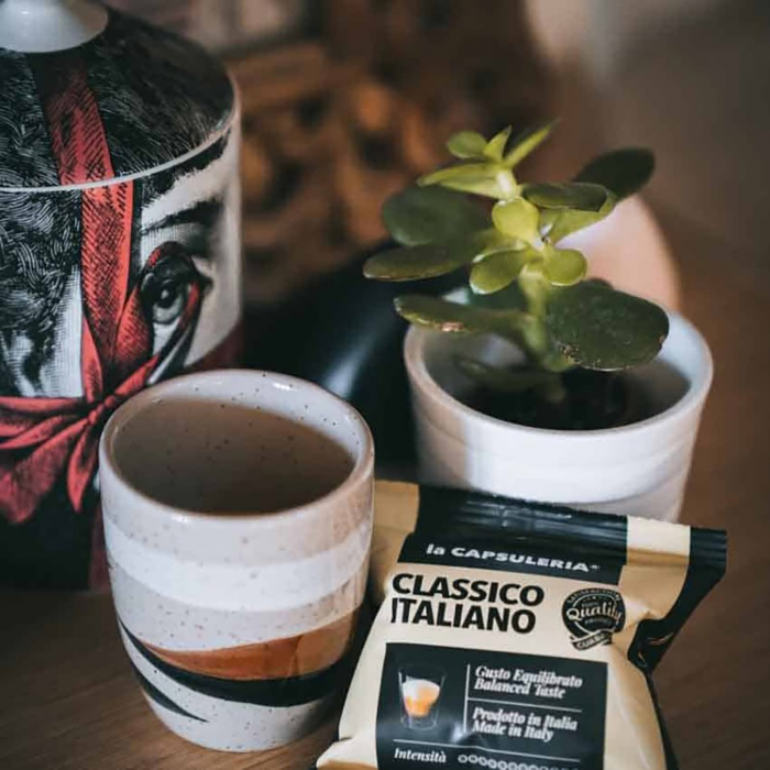 Cafea Classico Italiano, 100 capsule compatibile Nespresso, La Capsuleria [4]