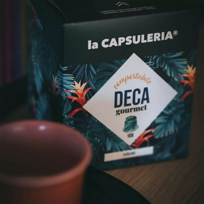 Cafea Deca Gourmet capsule biodegradabile, 100 capsule  compatibile Nespresso [2]