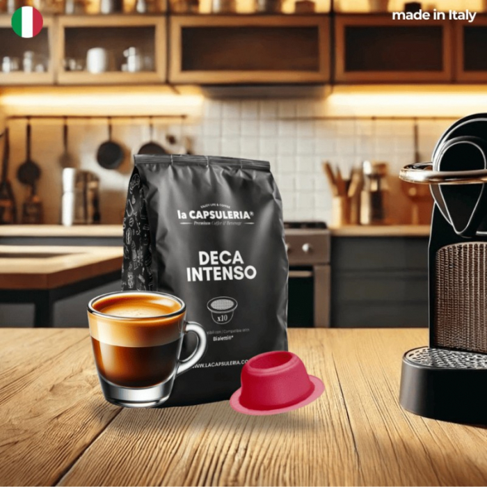 Cafea Deca Intenso, 10 capsule compatibile Bialetti®*, La Capsuleria - Capsuleria.ro [2]