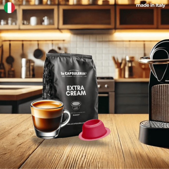 Cafea Extra Cream, 10 capsule compatibile Bialetti®*, La Capsuleria | Capsuleria.ro [2]