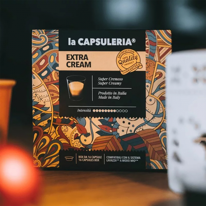Cafea Extra Cream Mio, 128 capsule compatibile Lavazza®* a Modo Mio®*, La Capsuleria | Capsuleria.ro [5]