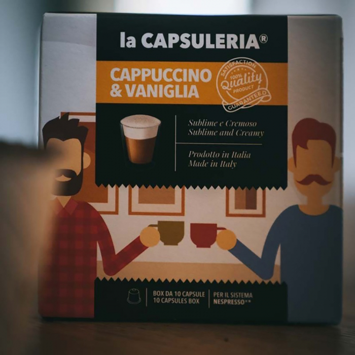 Cappuccino cu Vanilie, 80 capsule compatibile Nespresso - Capsuleria [7]