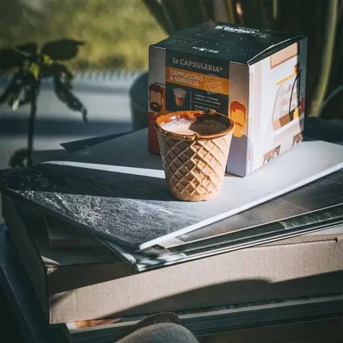 Cappuccino cu Vanilie, 80 capsule compatibile Nespresso - Capsuleria [3]