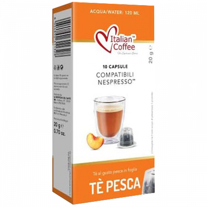 Ceai de Piersici, 10 capsule compatibile Nespresso - Capsuleria [1]