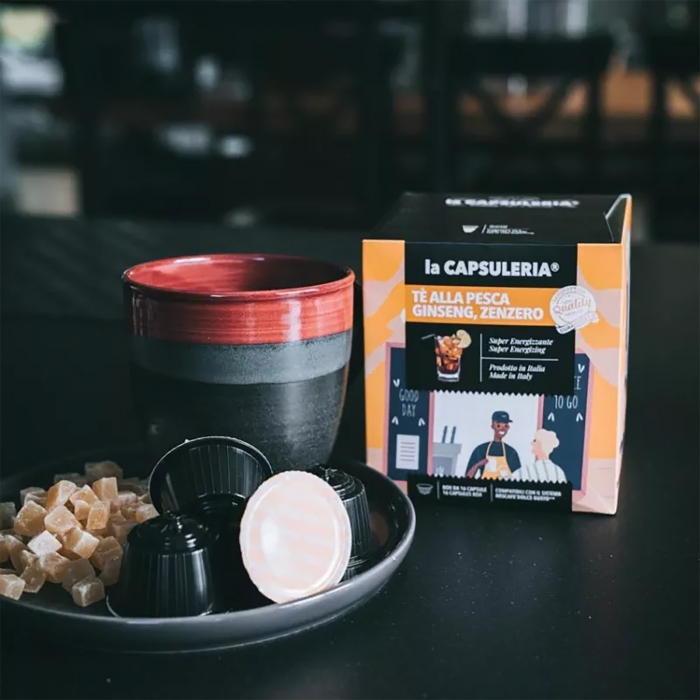 Ceai de piersici, ginseng si ghimbir, 96 capsule compatibile Dolce Gusto [5]