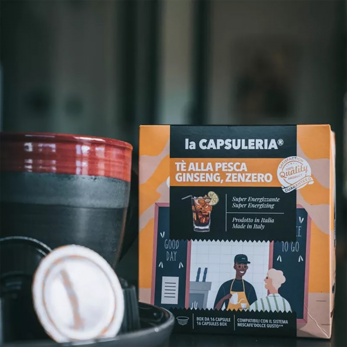 Ceai de piersici, ginseng si ghimbir, 96 capsule compatibile Dolce Gusto [6]