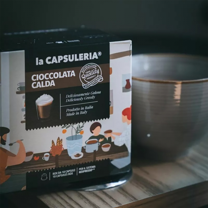 Ciocolata Calda, 10 capsule compatibile Nespresso - Capsuleria [3]
