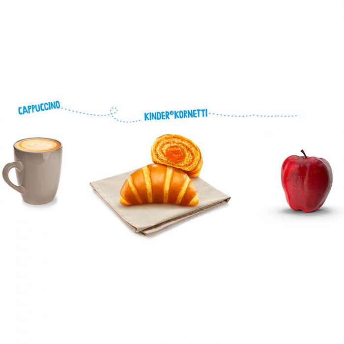 Croissant cu gem de piersici si caise, Kinder Kornetti, 6 x 42 g [3]